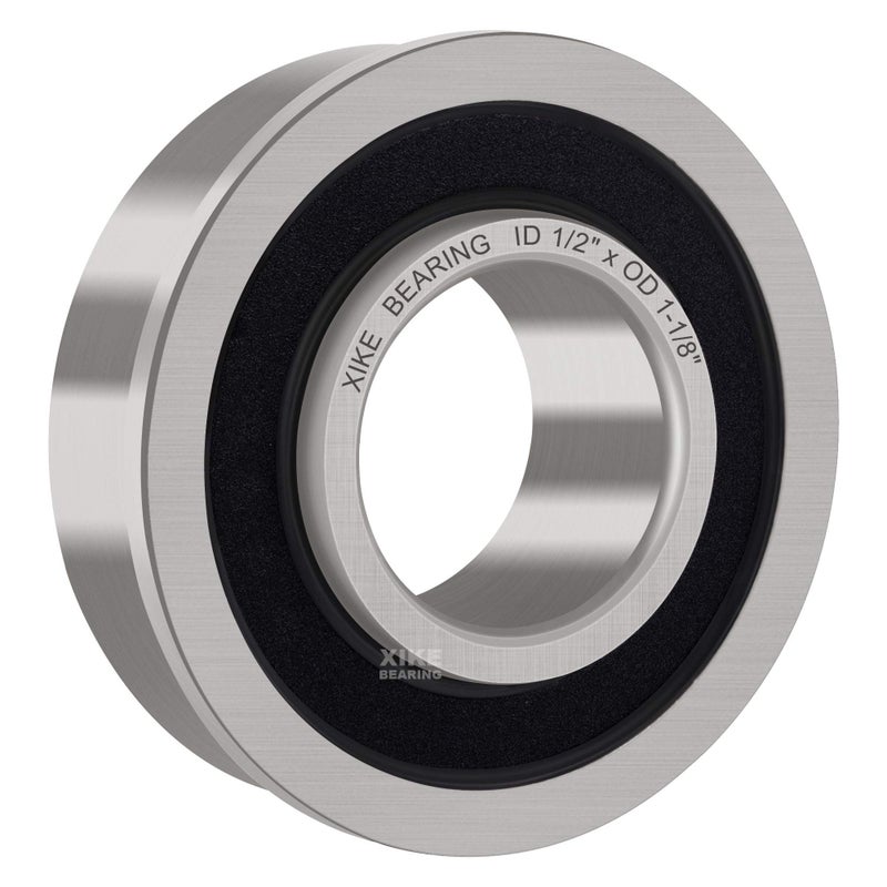 XiKe 10 Pack Flanged Ball Bearing ID 1/2"" x OD 1-1/8"", Suitable for Lawn Mower, Wheelbarrows, Carts & Hand Trucks Wheel Hub, Replacement for MTD, Honda, 12118 & Rotary 324 Etc. - Image 5